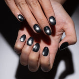 Black Cat Eye Press On Nails