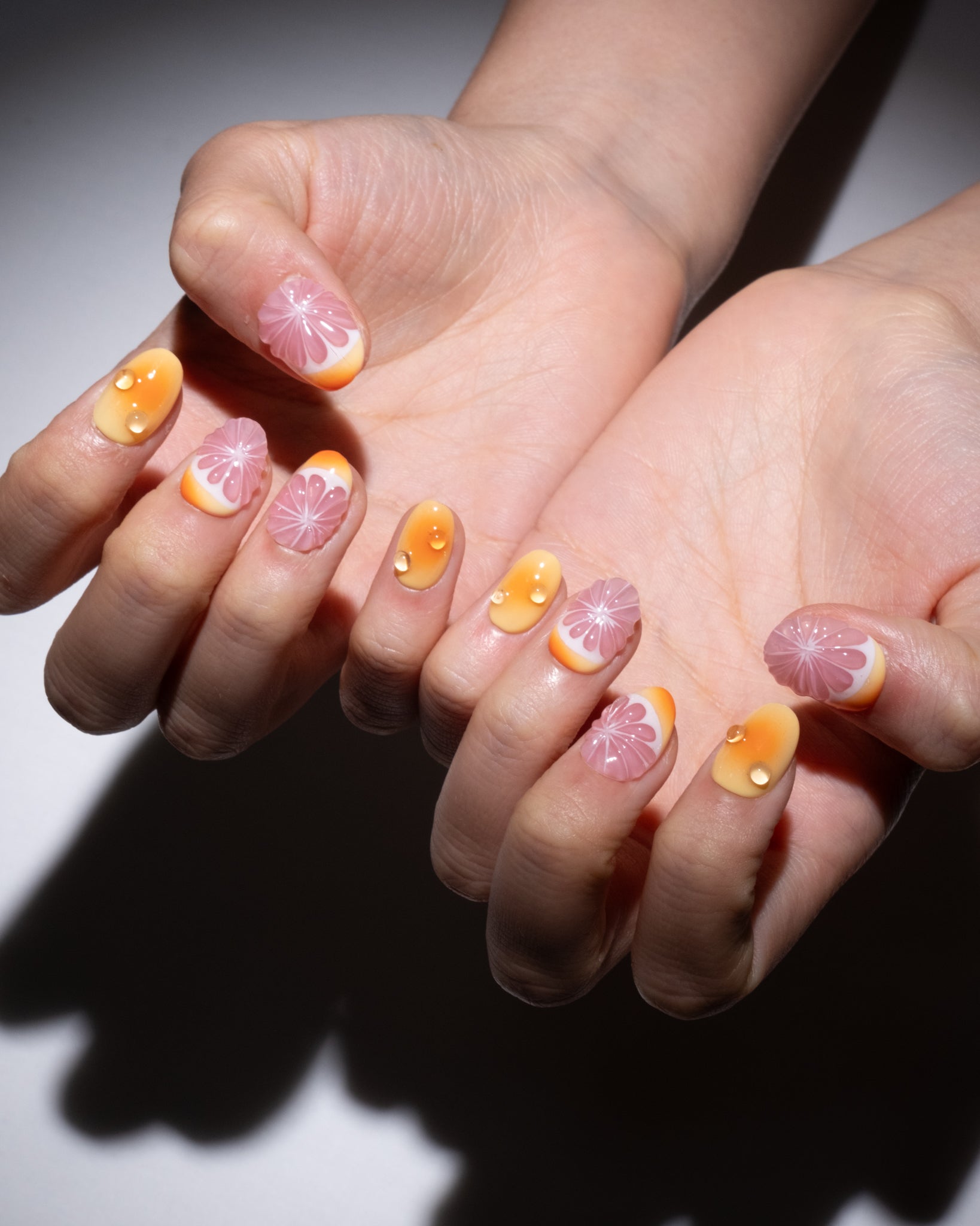 grapefruit nails