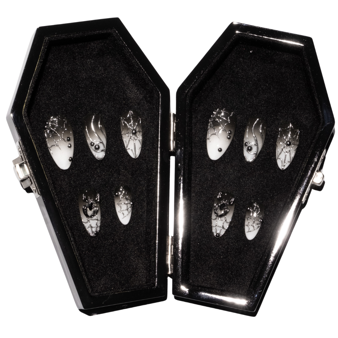 BLACK WIDOW COFFIN SET