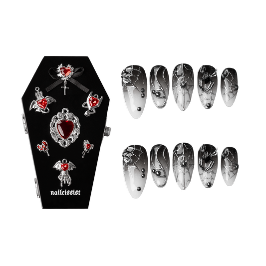 BLACK WIDOW COFFIN SET