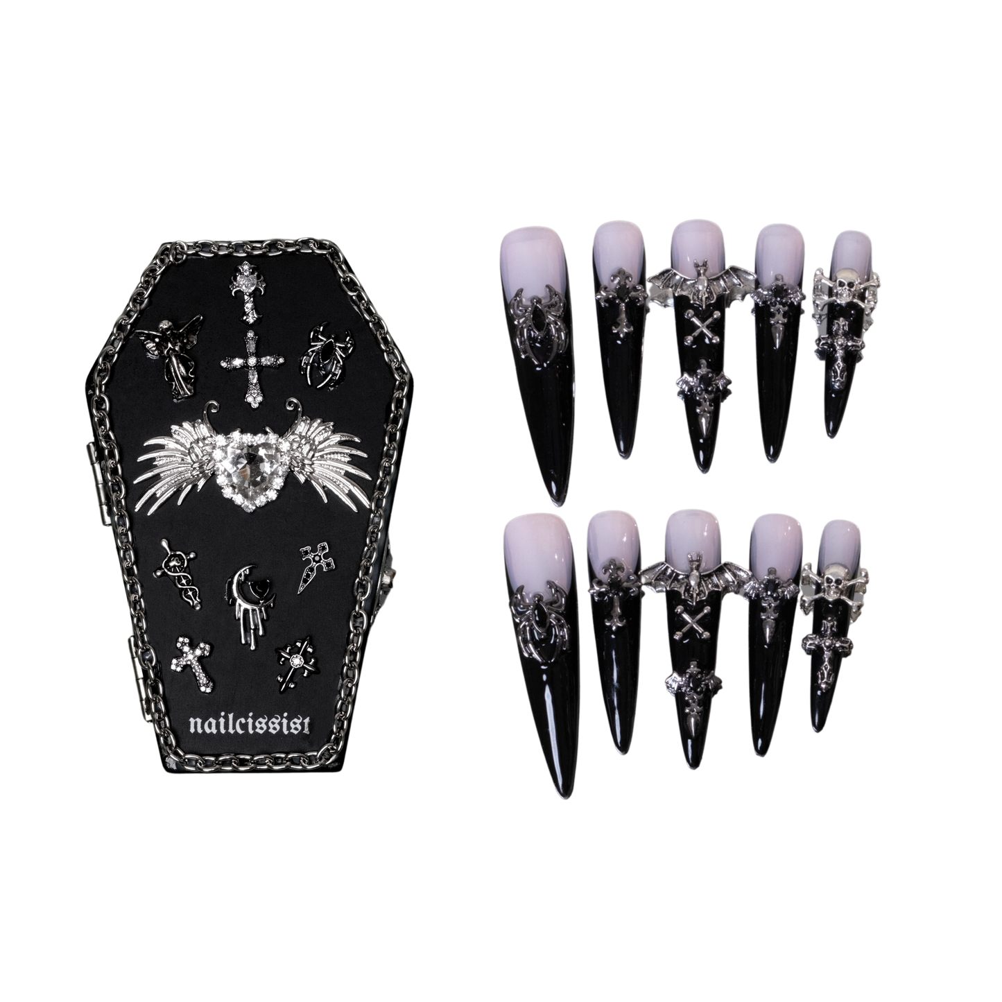 GOTHIC WITCH COFFIN SET