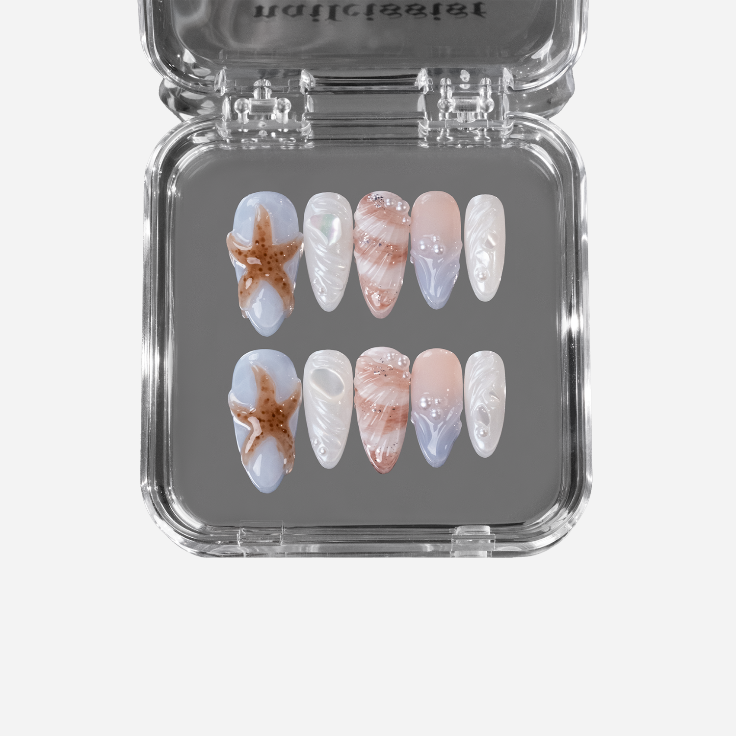 beach press on nails