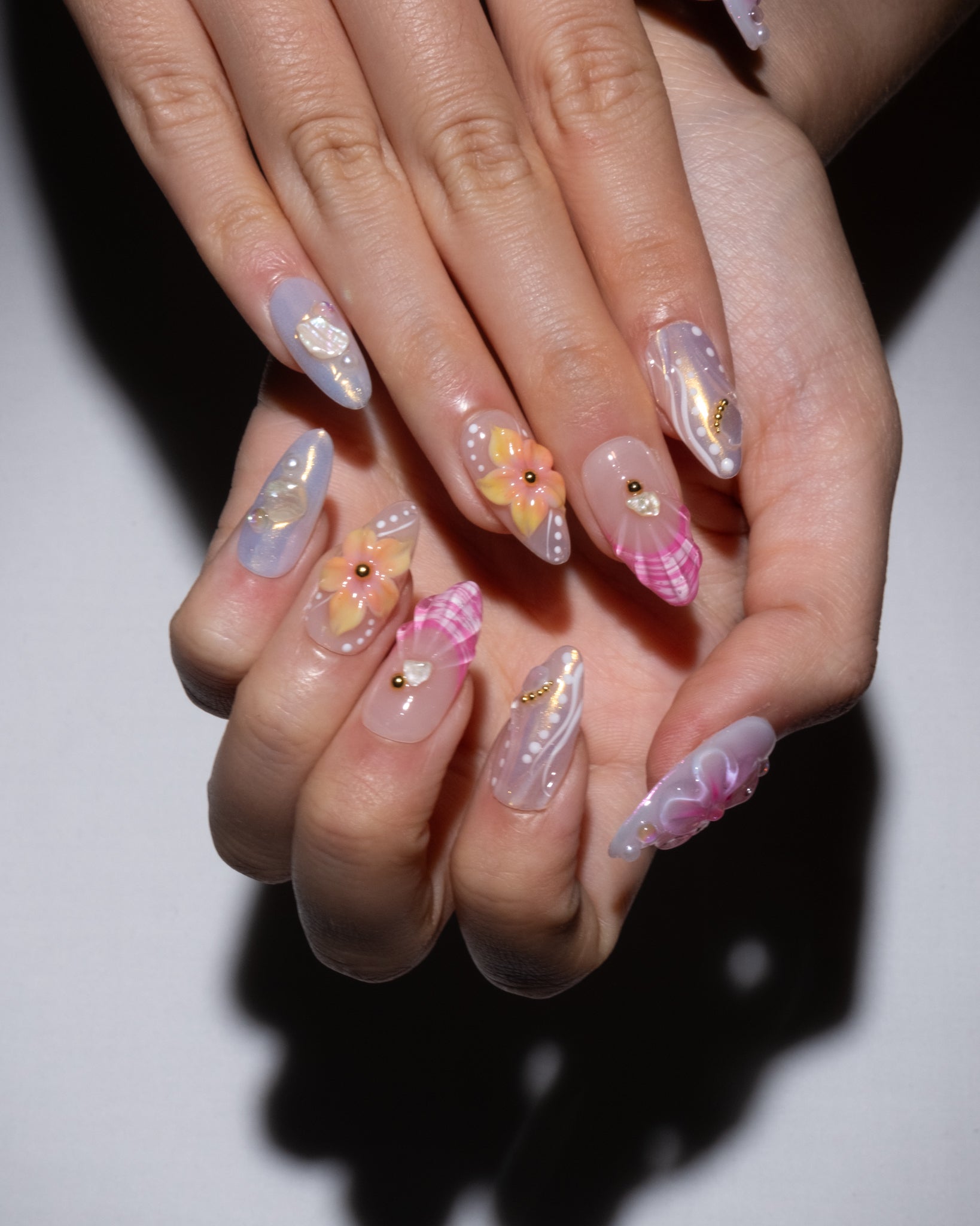hand sculpted press on nails