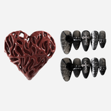 Graveyard Rose Heart Set