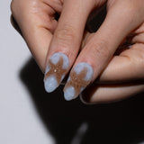 iridescent stick on nails