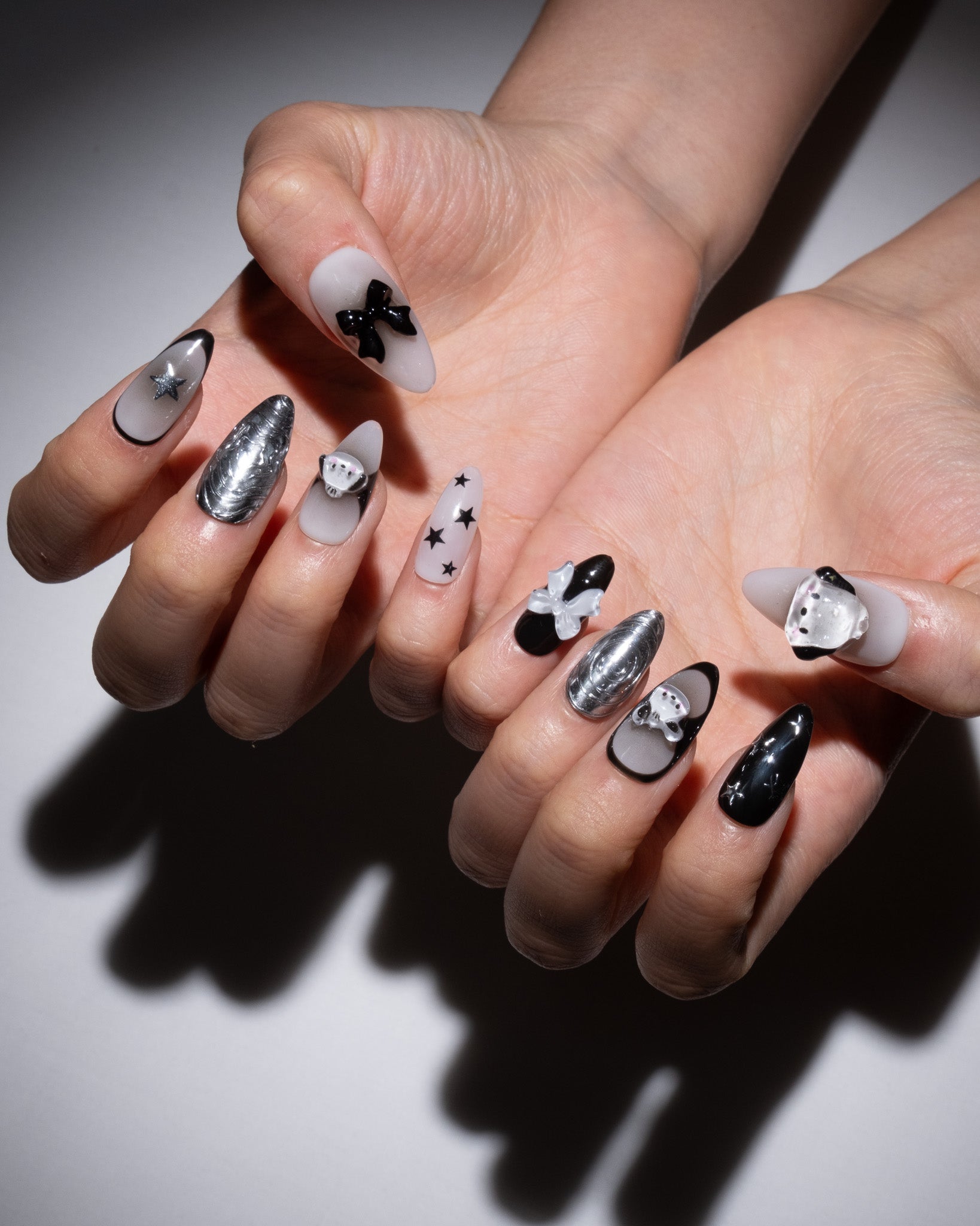 chrome pochacco nails