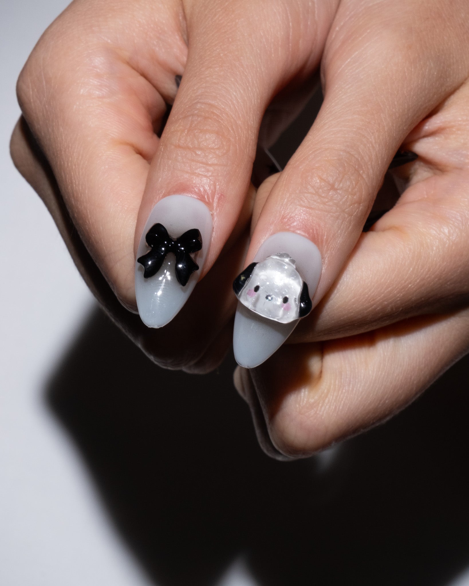 cute pup press-on nails