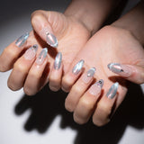glitter french tip